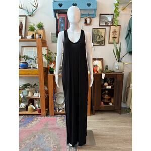 Alexander Wang Black Racerback Tank Maxi Dress